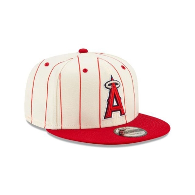 Sapca New Era Los Angeles Angels MLB Pinstripe 9FIFTY Snapback - Albi